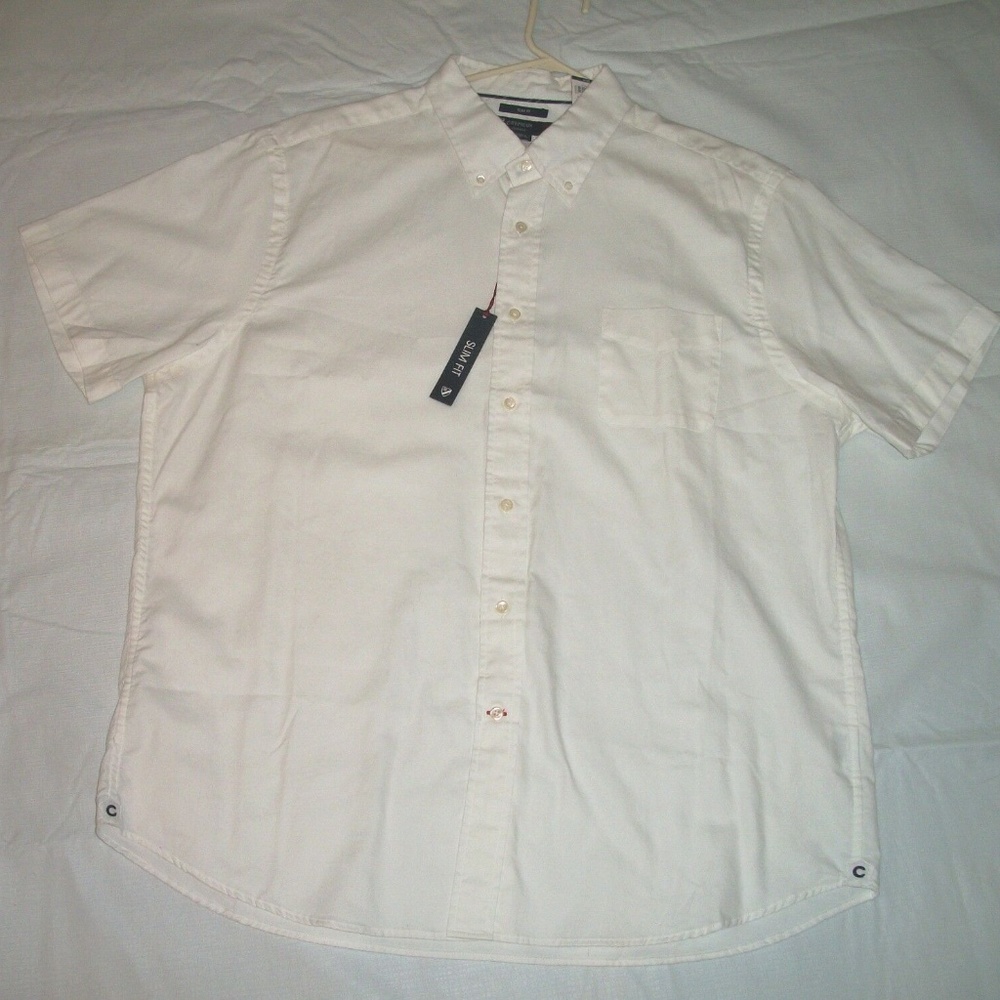 Cremieux Classics White Oxford Slim Fit Shirt XXL